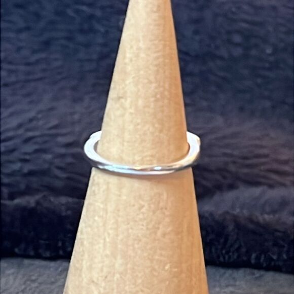 NWT LAPIS LAZULI &Simulated Diamond 925 Sterling Silver Ring 6 - Picture 4 of 14